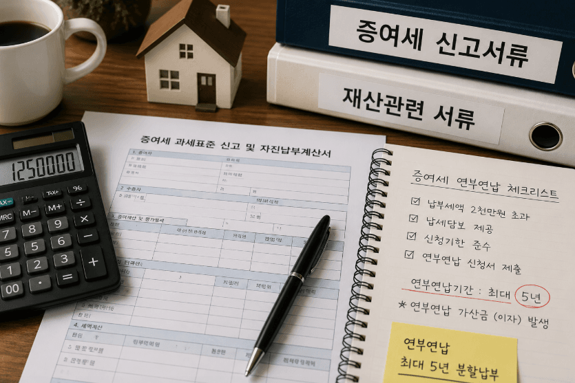 연부연납 체크리스트: 2천만원 초과, 납세담보, 신청기한, 최대 5년